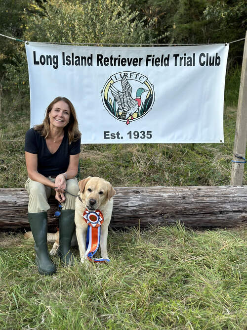 Dr. Renee Bayha Gossett at a retriever field trial